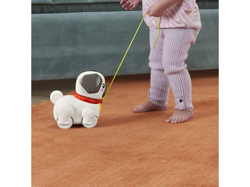Fisher-Price FP Pets Walk-The-Pup Pug Baby & Toddler Pull Toy With Motion & Sounds