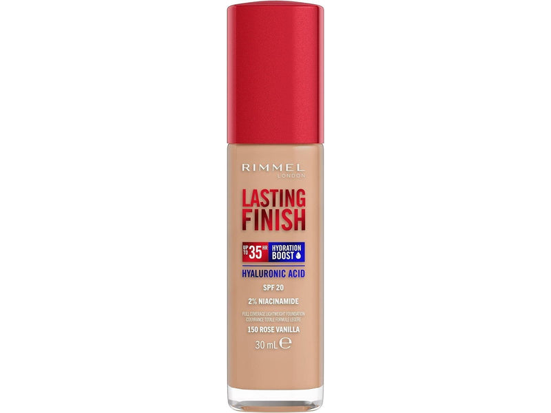 Rimmel Clean Lasting Finish Foundation 150 rose vanilla 30ml