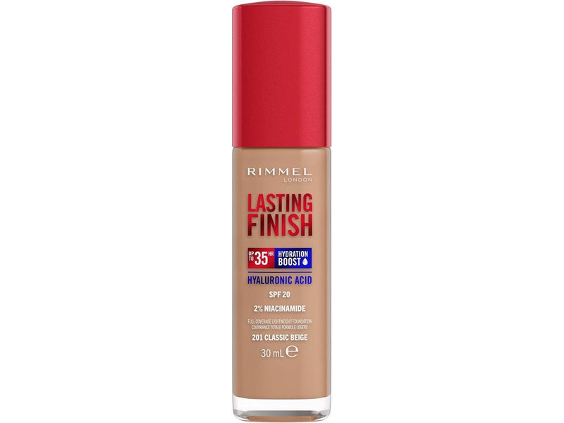 Rimmel Clean Lasting Finish Foundation 201 classic beige 30ml