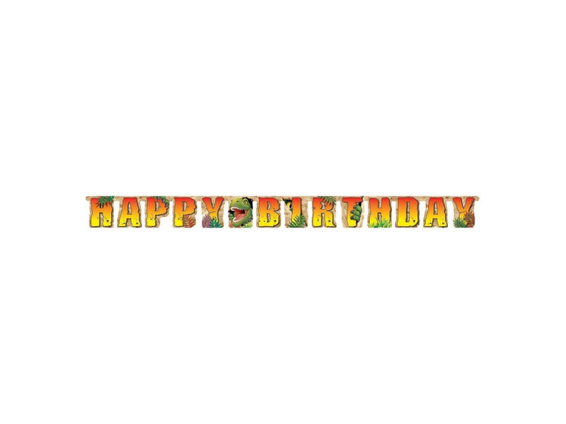 Haza Witbaard - Dino Letter Garland Happy Birthday 220cm