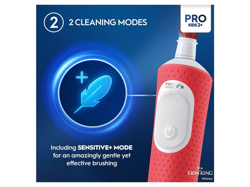 Oral-B Elektrische Zahnbürste Vitality Pro Kids Lion King Travel Case