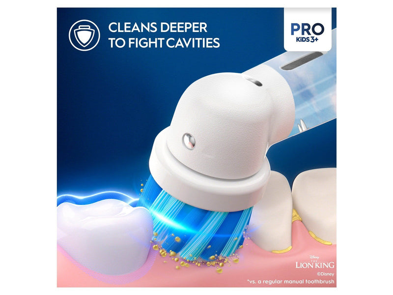 Oral-B Elektrische Zahnbürste Vitality Pro Kids Lion King Travel Case