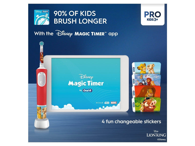 Oral-B Elektrische Zahnbürste Vitality Pro Kids Lion King Travel Case