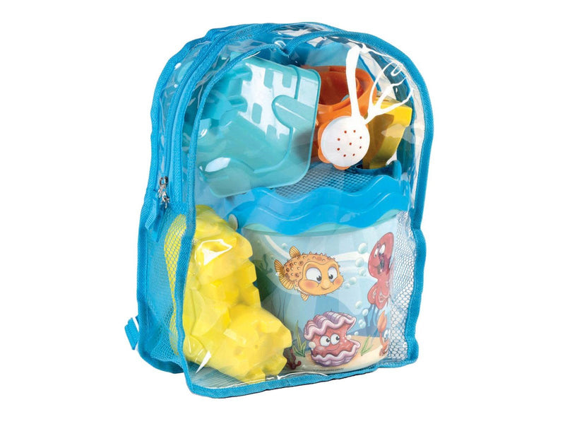 Androni Backpack with Beach Set Sea Animals 7pcs.