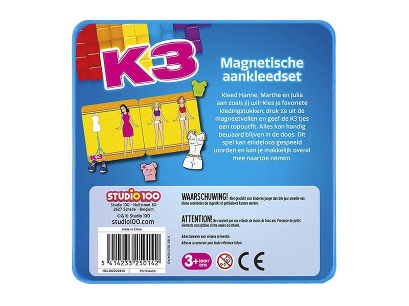 Studio 100 - K3 Magnetic Dress Up Travel Game
