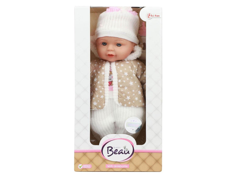Toi-Toys - Lovely Baby Baby Doll Winter Clothes and Bottle