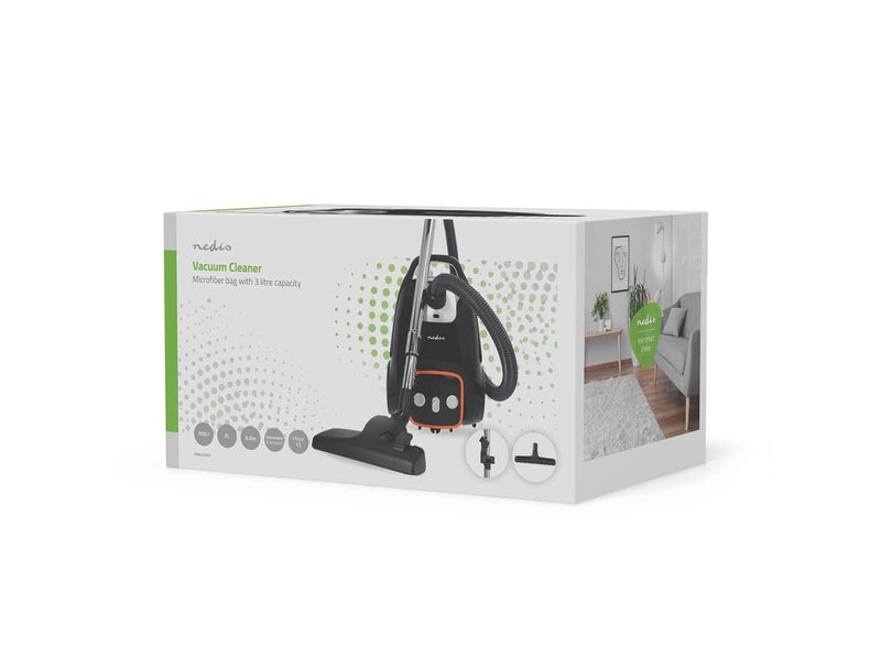 Nedis Staubsauger VCBG250GY - Anthracite / Black / Orange