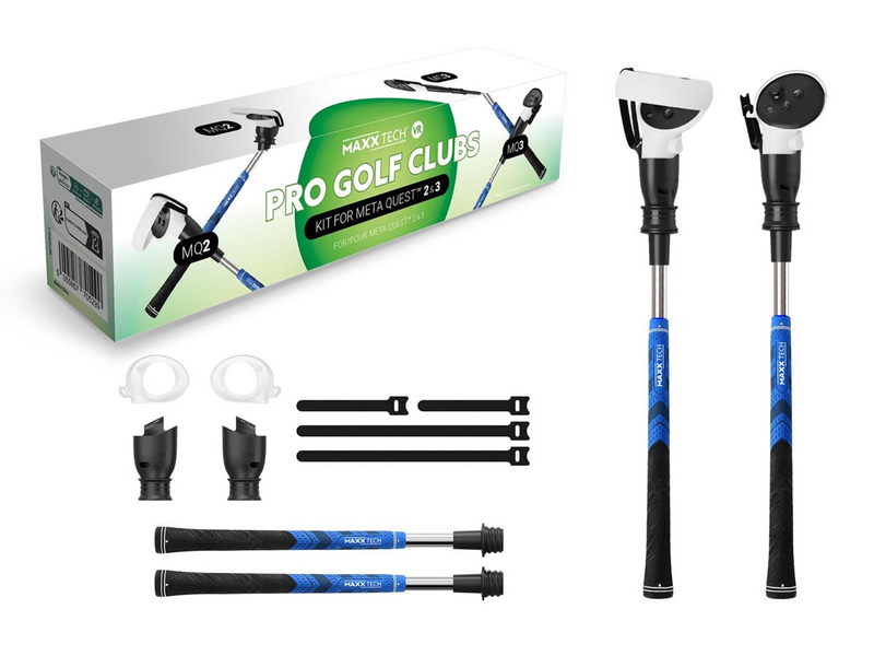 MAXX TECH Pro Golf Clubs Kit for Meta Quiest 2/3