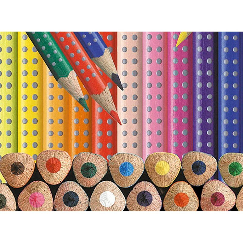 FABER-CASTELL Colour GRIP Buntstifte farbsortiert - 12 Stück