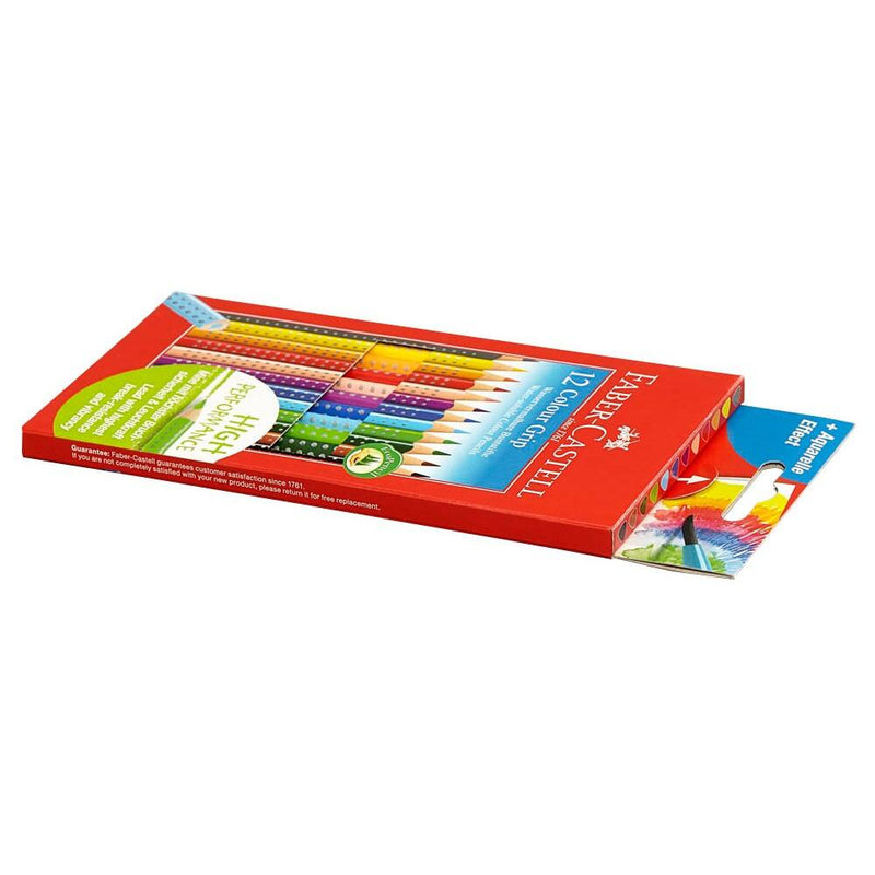 FABER-CASTELL Colour GRIP Buntstifte farbsortiert - 12 Stück