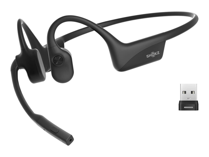 Shokz OpenComm2 UC 2025 Upgrade (USB-A Dongle) - Black