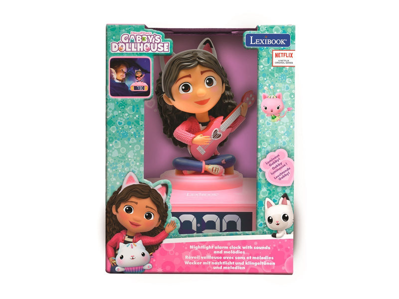 Gabby's Dollhouse Night Light Alarm Clock with Sound