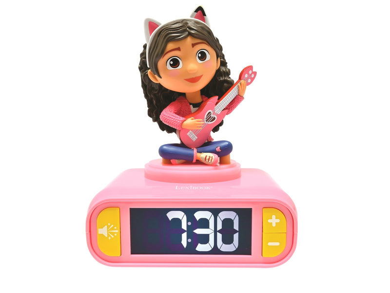 Gabby's Dollhouse Night Light Alarm Clock with Sound