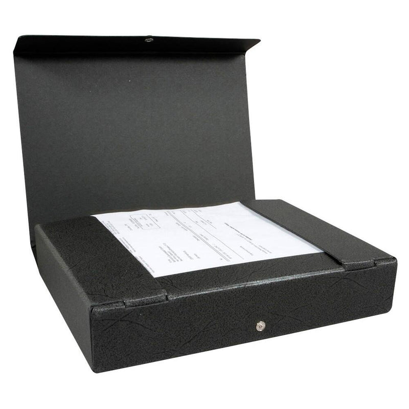 ELBA Heftbox 6,5 cm - schwarz marmoriert