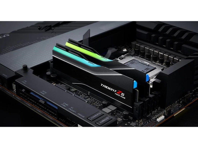 G.Skill Trident Z5 Neo RGB DDR5-6000 - 64GB - CL30 - Dual Channel (2 pcs) - AMD EXPO - Schwarz mit RGB