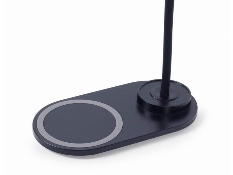 Gembird Desk lamp with wireless charger - Black