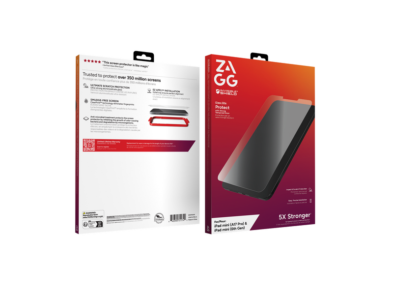 ZAGG InvisibleShield Glass Elite Apple iPad mini (A17 Pro/Gen6) Screen