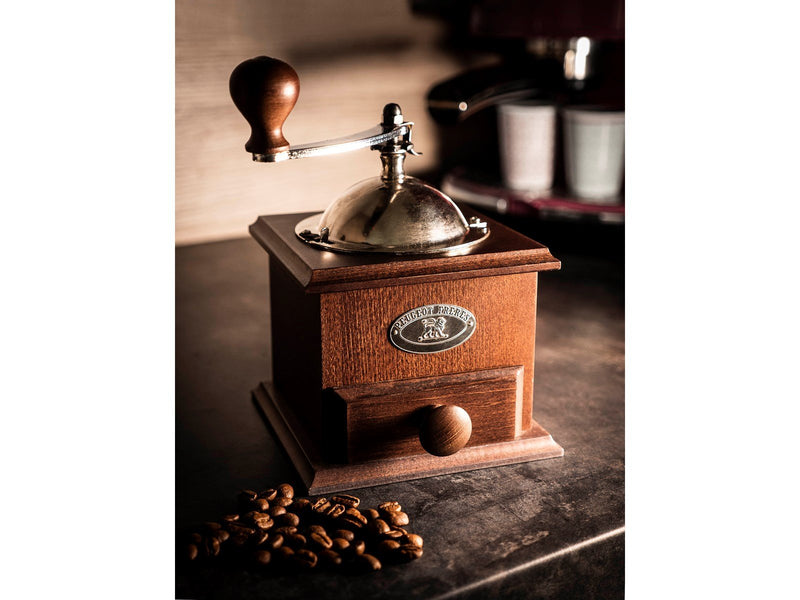 Peugeot Nostalgia coffee grinder wood brown 21 cm