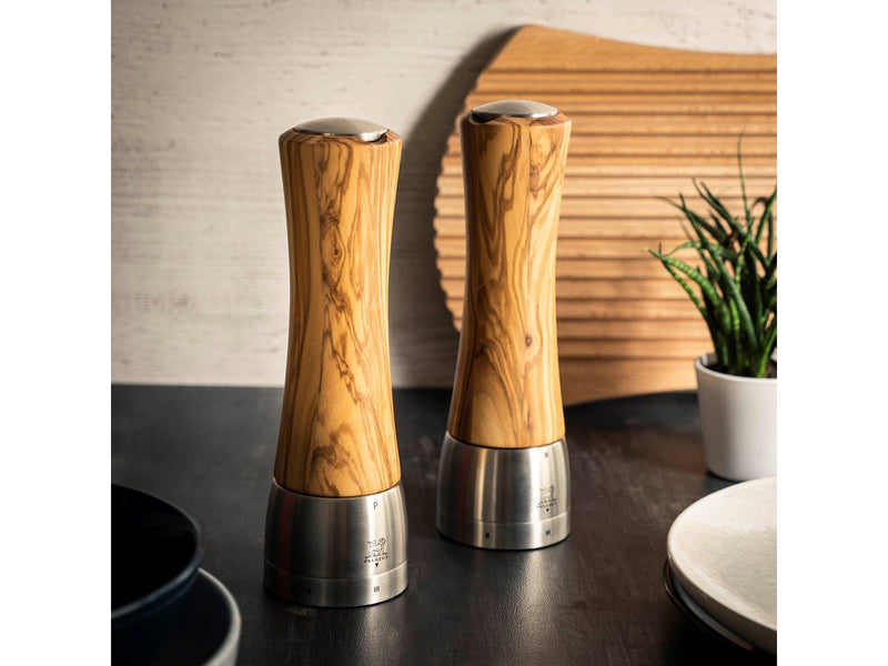 Peugeot Madras u'select pepper grinder stainless steel/olive wood 21cm