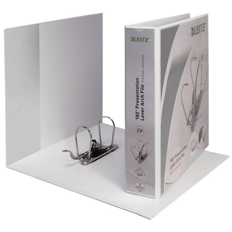 LEITZ 4225 Präsentationsordner Kunststoff 8,0 cm DIN A4 - weiß
