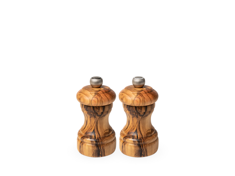 Peugeot Bistro Duo pepper grinder and salt grinder Olive wood 10cm
