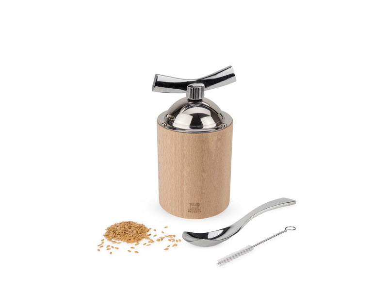 Peugeot Isen Flaxseed grinder steel/natural 13cm