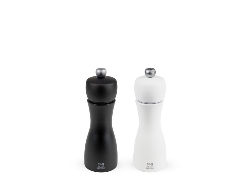 Peugeot Tahiti Set PM Black + SM White Wood matt black/white 15 cm