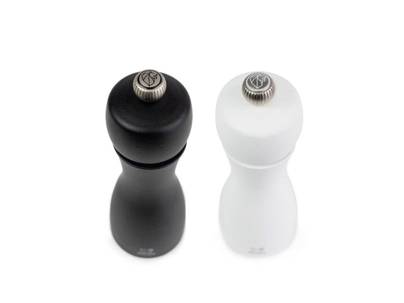 Peugeot Tahiti Set PM Black + SM White Wood matt black/white 15 cm