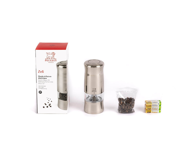 Peugeot Zeli pepper grinder electric ABS stainless steel look