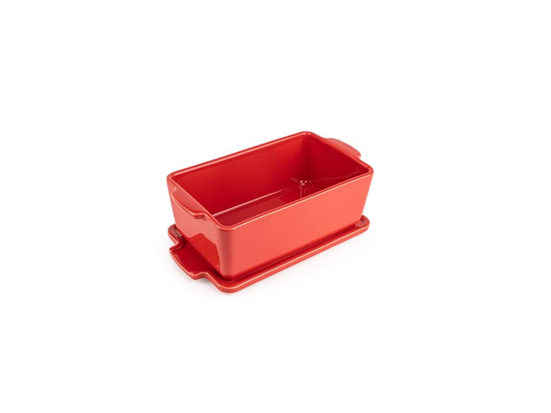 Peugeot Appolia Terrine with lid & press red