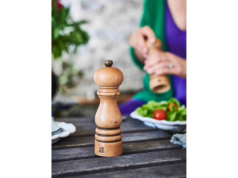 Peugeot Paris Antique salt grinder Wood Antique Mat 18 cm