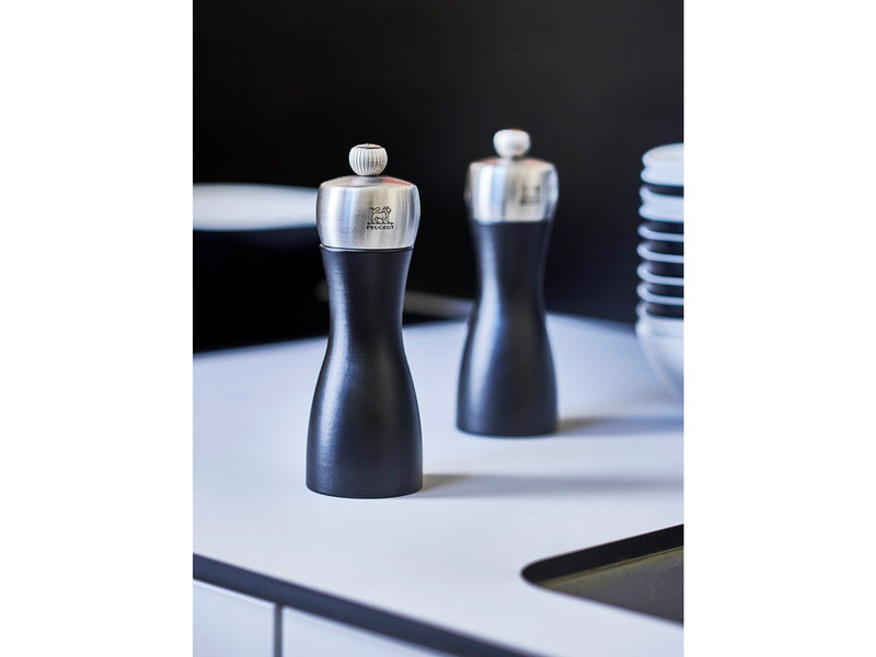 Peugeot Fiji salt grinder wood black w/steel 15cm