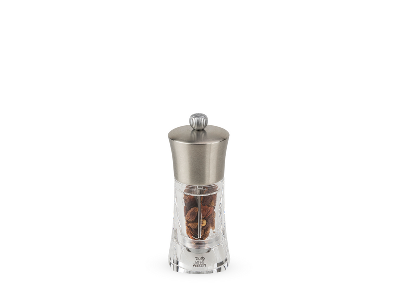 Peugeot Ouessant chili pepper grinder acrylic/st.steel 14 cm