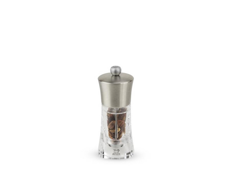Peugeot Ouessant chili pepper grinder acrylic/st.steel 14 cm