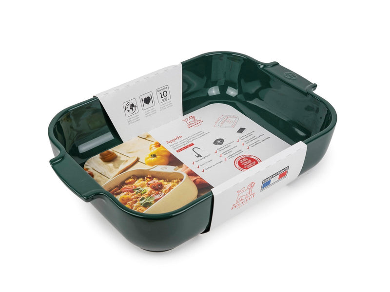 Peugeot Appolia Rectangular baking dish 36 cm green