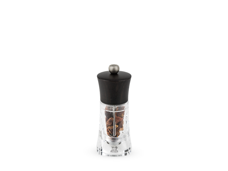 Peugeot Oleron Chili pepper Grinder Acrylic/Wood Chocolate 14 cm