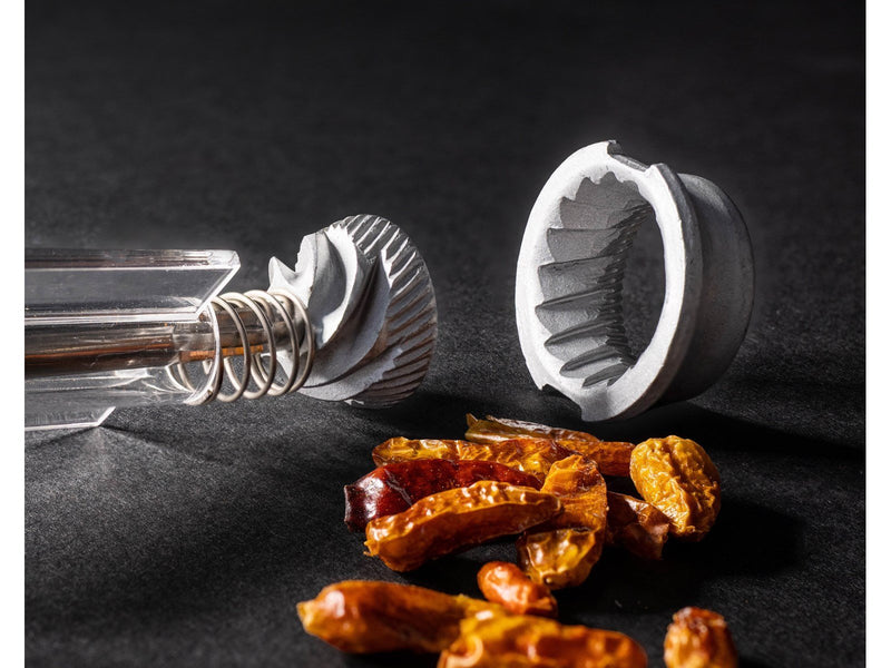 Peugeot Oleron Chili pepper Grinder Acrylic/Wood Chocolate 14 cm