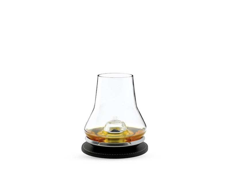 Peugeot Whiskey tasting set (glass + metal base + coasters)
