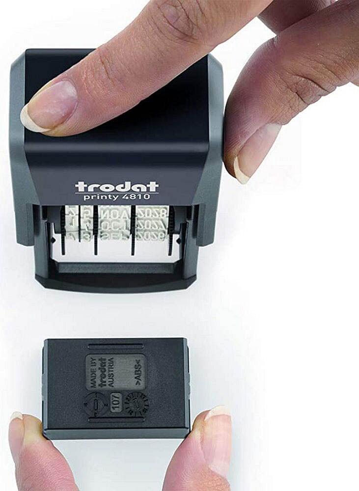 trodat Printy 4810 selbstfärbender Datumstempel - schwarz