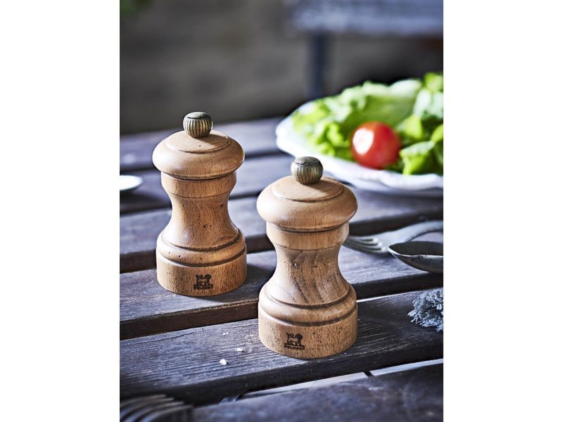 Peugeot Bistro Antique salt Grinder Wood Mat Antique 10 cm