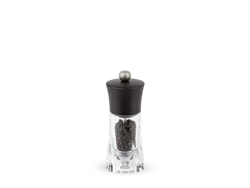 Peugeot Oleron pepper grinder acrylic/wood chocolate 14 cm