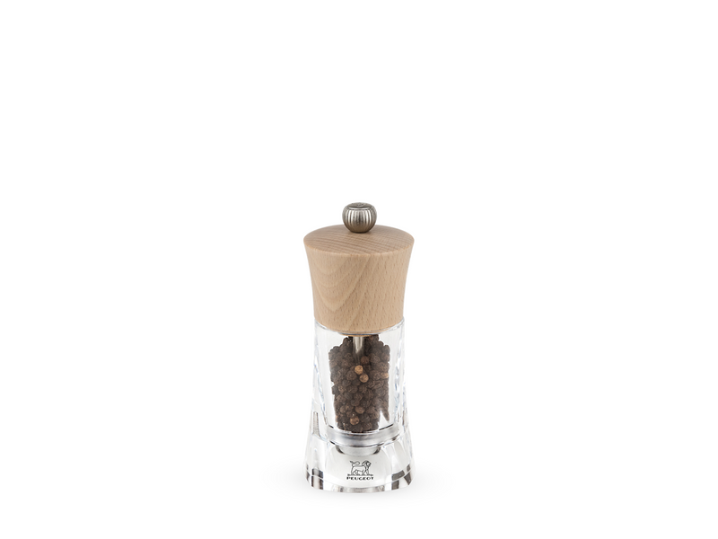 Peugeot Oleron pepper grinder Acrylic/Natural wood 14 cm
