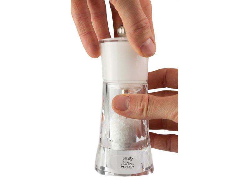 Peugeot Molene salt grinder acrylic/white 14cm