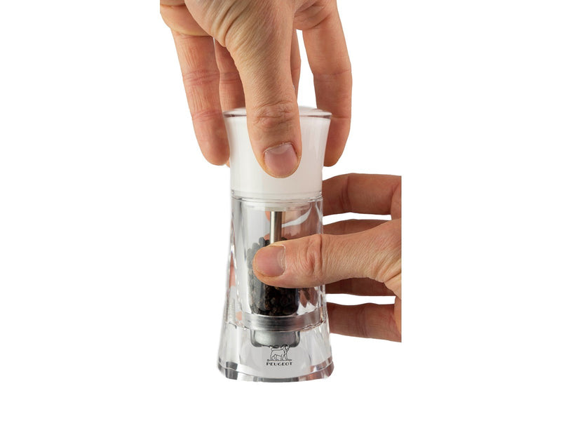 Peugeot Molene pepper grinder acrylic/white 14cm