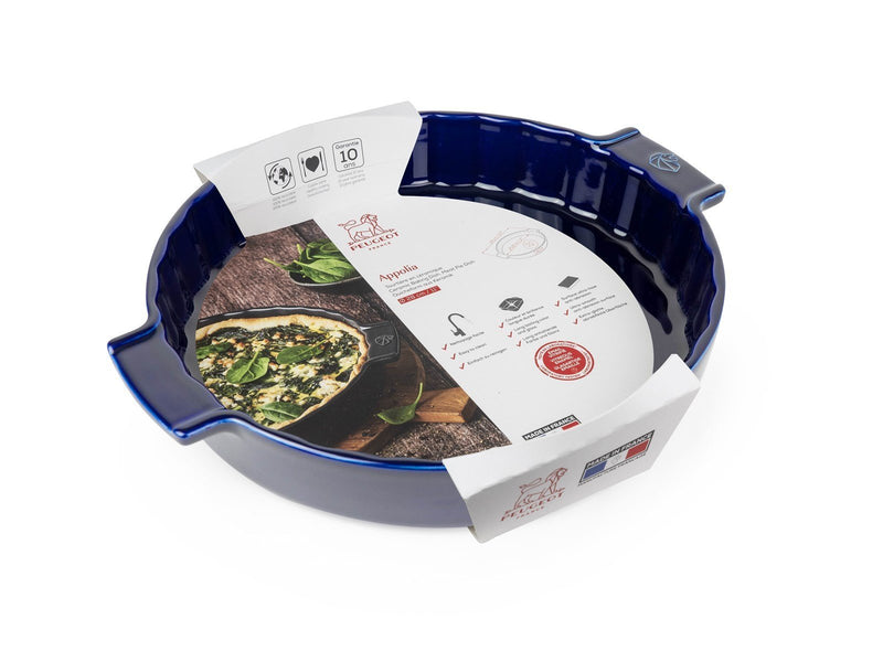 Peugeot Appolia Ceramic pie dish blue 28 cm
