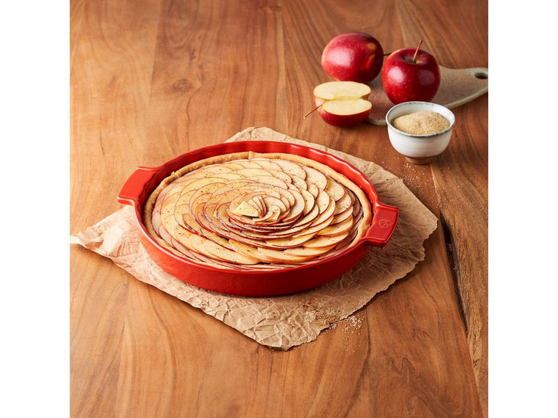 Peugeot Appolia Ceramic pie dish red 30 cm