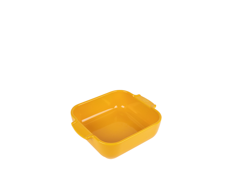 Peugeot Appolia Square oven dish 21 cm saffron yellow