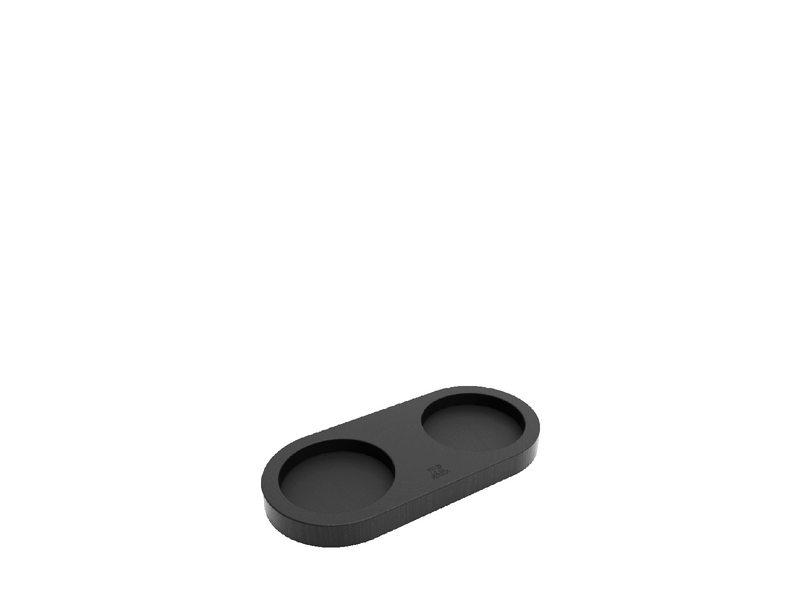 Peugeot Linea Bamboo tray with handle matt black