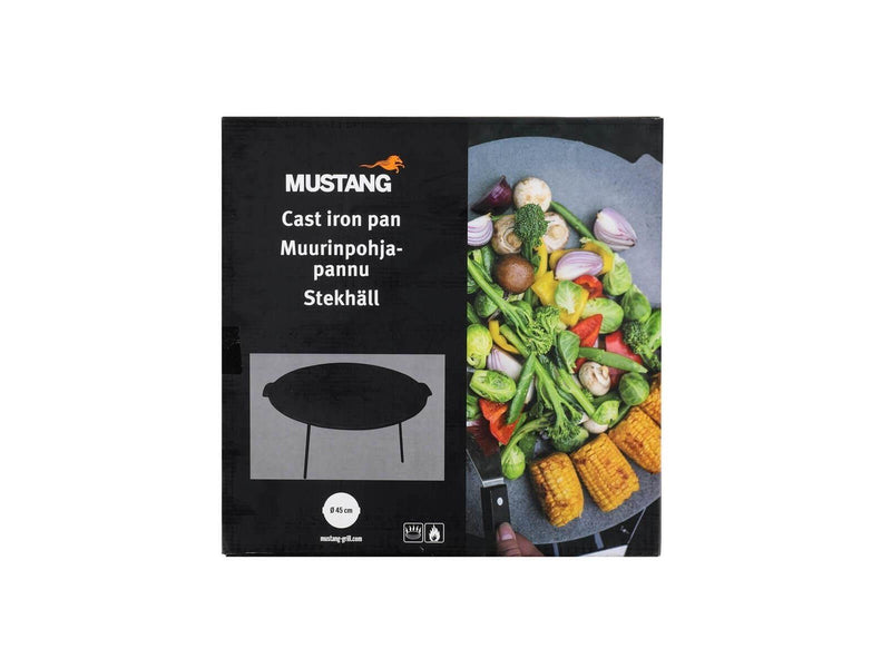 MUSTANG Cast Iron Pan on Stand 45cm
