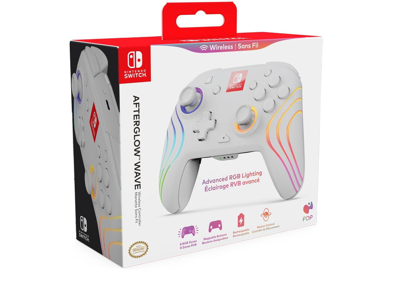 PDP Afterglow Wave - Motion Control - White - Wireless Controller - Nintendo Switch